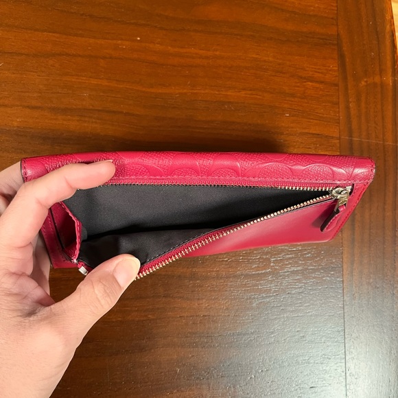 Coach with Signature Canvas Wallet with Snap Closure - Picture 2 of 4